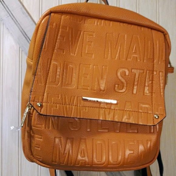 steve madden mustard backpack